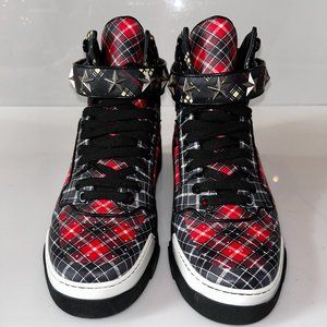 GIVENCHY MENS HI TOP SNEAKERS, SIZE 12,  MINT CONDITION - NEVER WORN